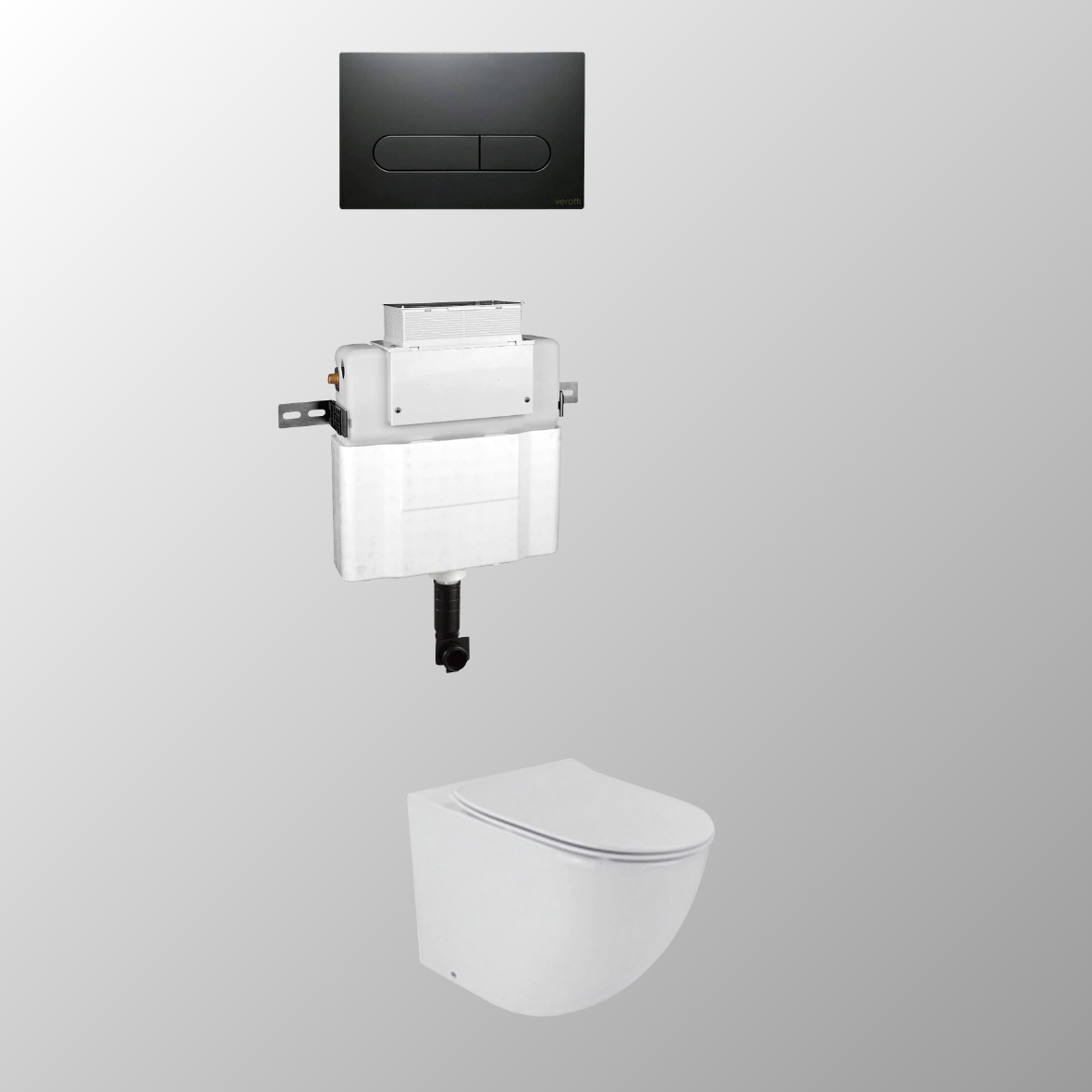 LUCI FLOOR MOUNTED IN-WALL TOILET SUITE PACKAGE