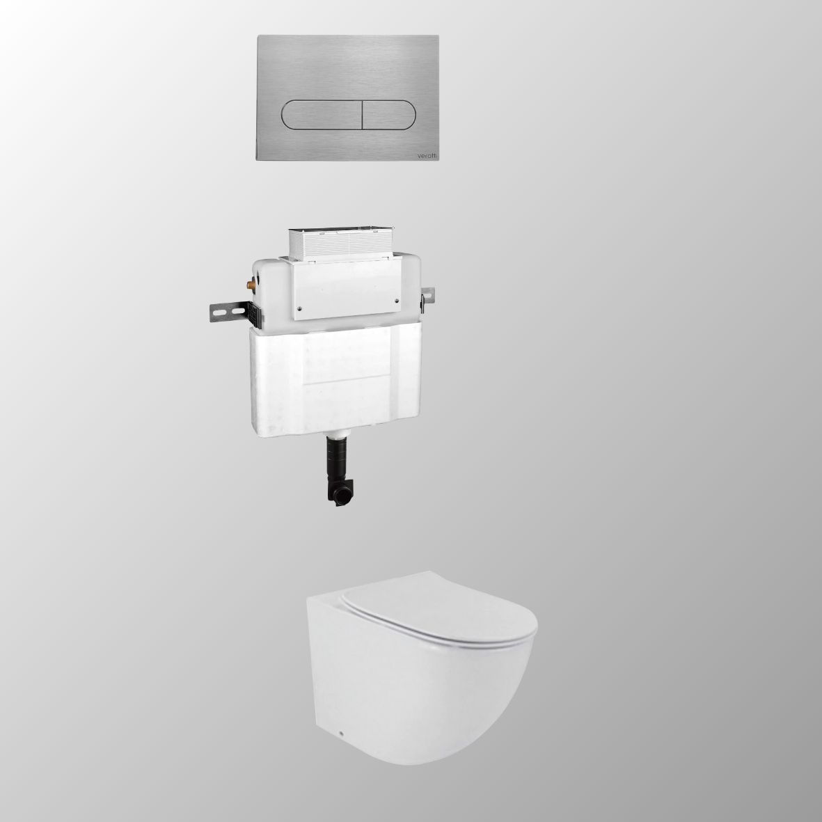 LUCI FLOOR MOUNTED IN-WALL TOILET SUITE PACKAGE