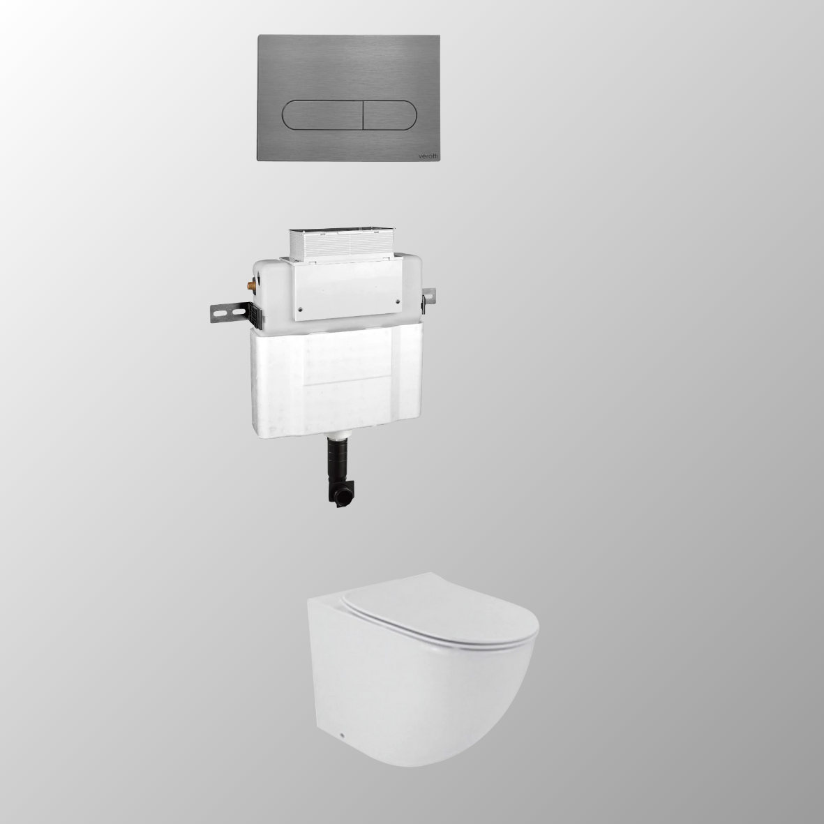 LUCI FLOOR MOUNTED IN-WALL TOILET SUITE PACKAGE