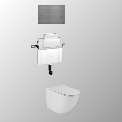 LUCI FLOOR MOUNTED IN-WALL TOILET SUITE PACKAGE