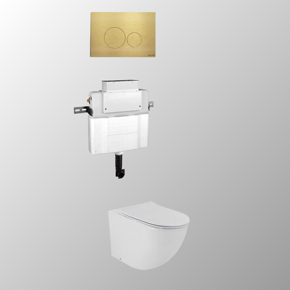 LUCI FLOOR MOUNTED IN-WALL TOILET SUITE PACKAGE