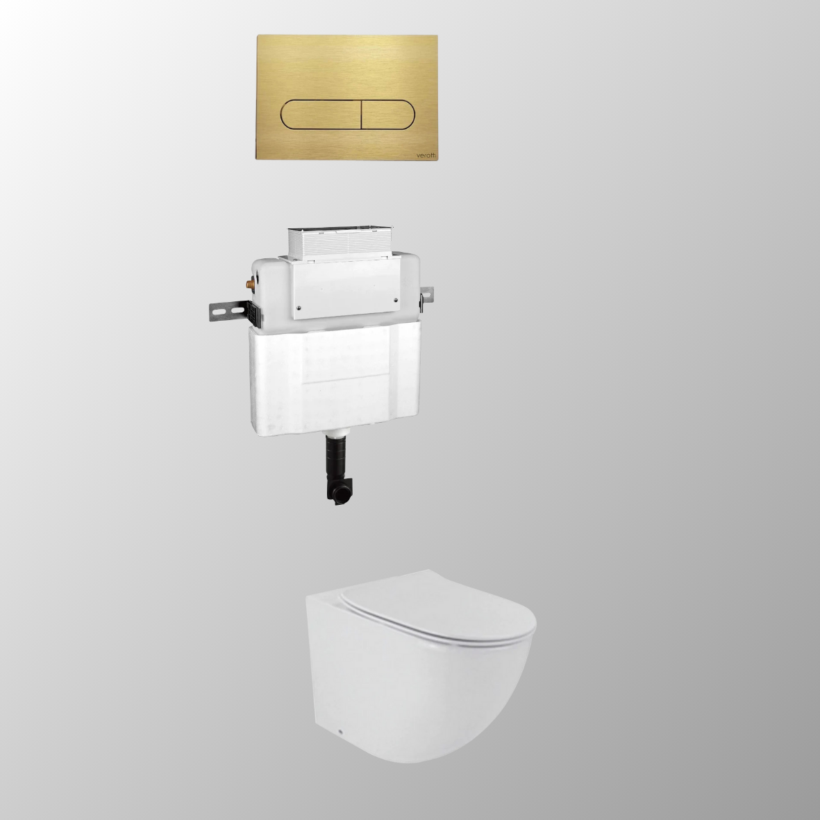 LUCI FLOOR MOUNTED IN-WALL TOILET SUITE PACKAGE