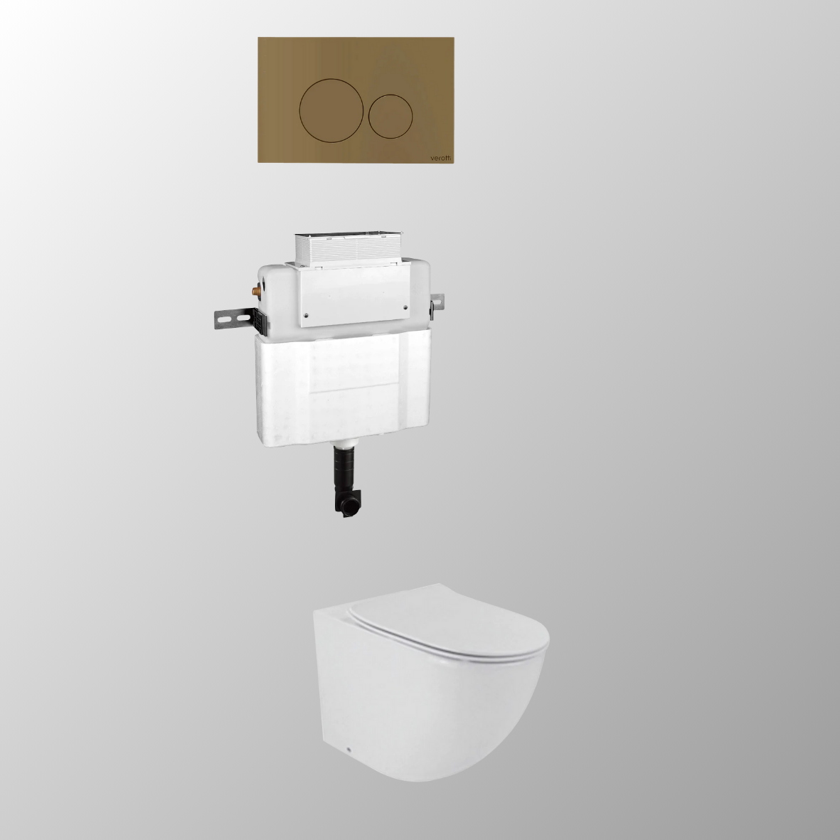 LUCI FLOOR MOUNTED IN-WALL TOILET SUITE PACKAGE