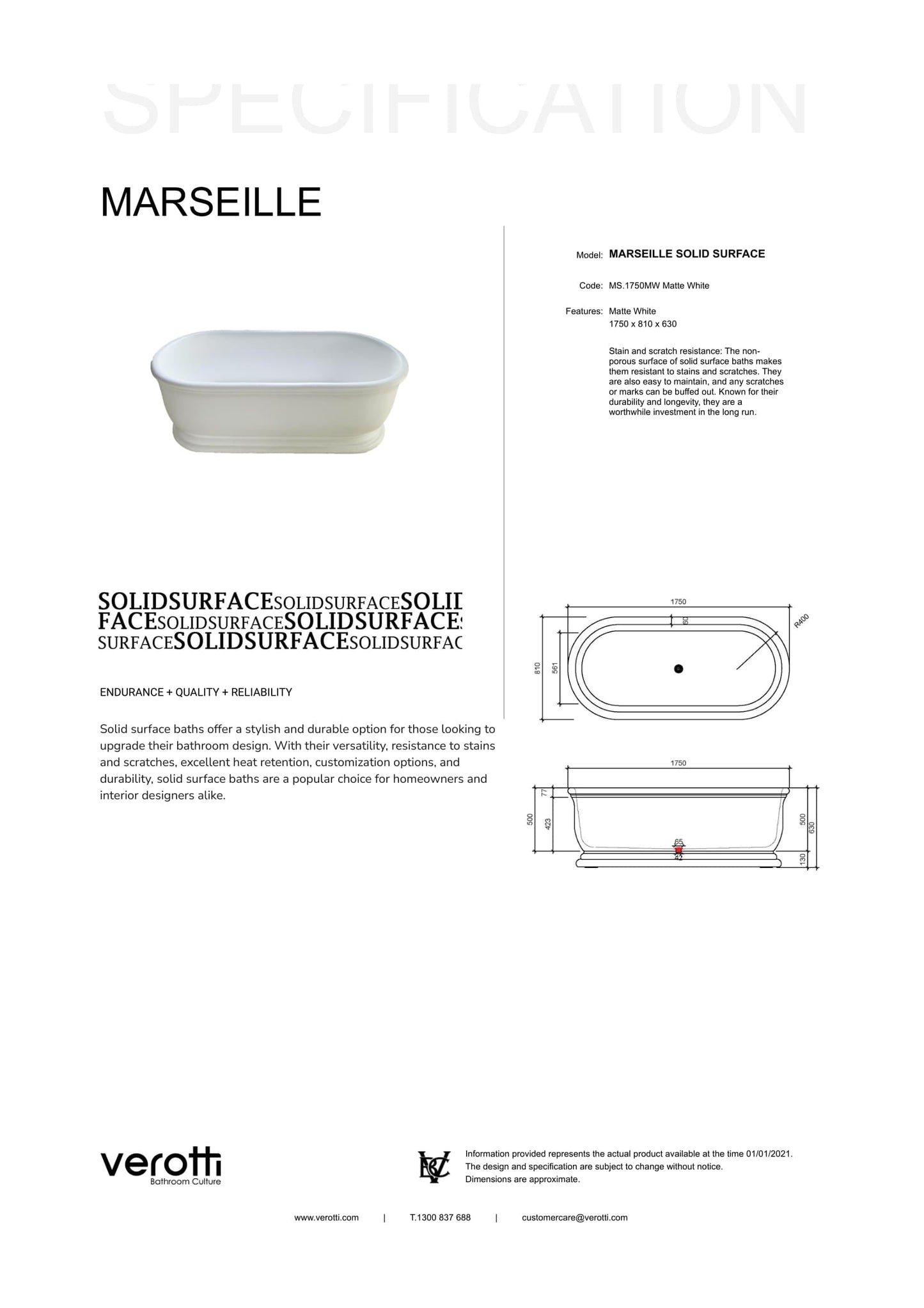 MARSEILLE SOLID SURFACE