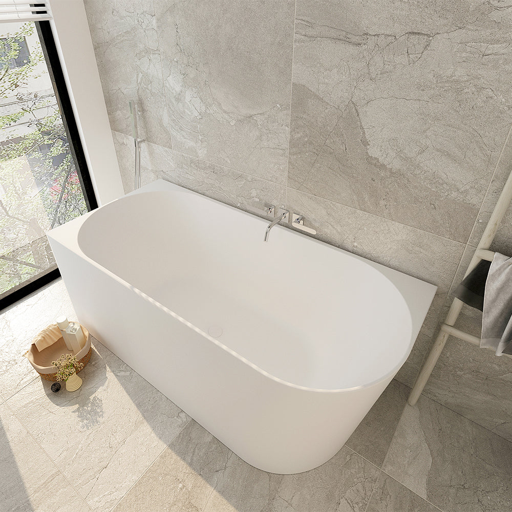 Nova Ultra-Thin Corner Bathtub - Gloss White 1400mm, 1500mm, 1700mm