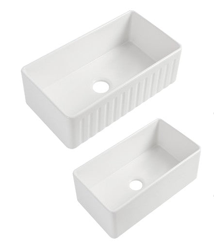 Rocca Fine Fireclay Farm House Buttler Sink 835mm x 459mm x 254mm