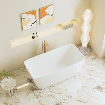 Venice Freestanding Bathtub - Gloss White 1500mm x 750mm x 590mm
