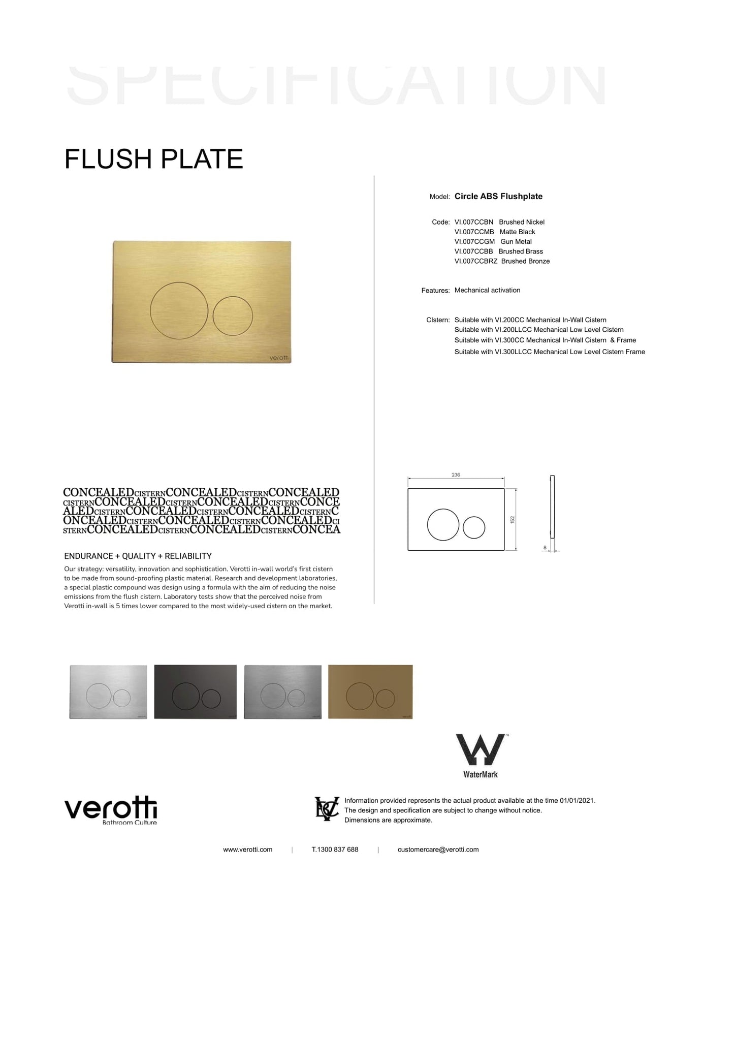 CITY LIFE ABS | CIRCLE + IN-WALL CISTERN