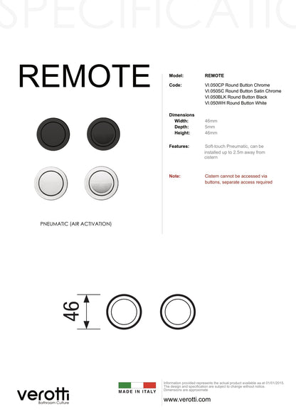 REMOTE ROUND FLUSH BUTTONS