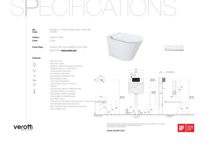ETERNITY - X - INTEGRATED INTELLIGENT WALL FACED PAN