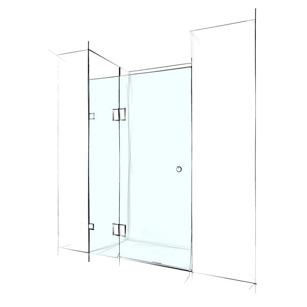 Verotti Home Frameless Wall-To-Wall 2 Panels