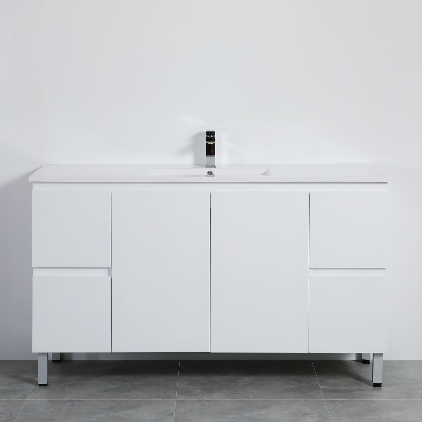 Alpha Free Standing Vanity with soft closing