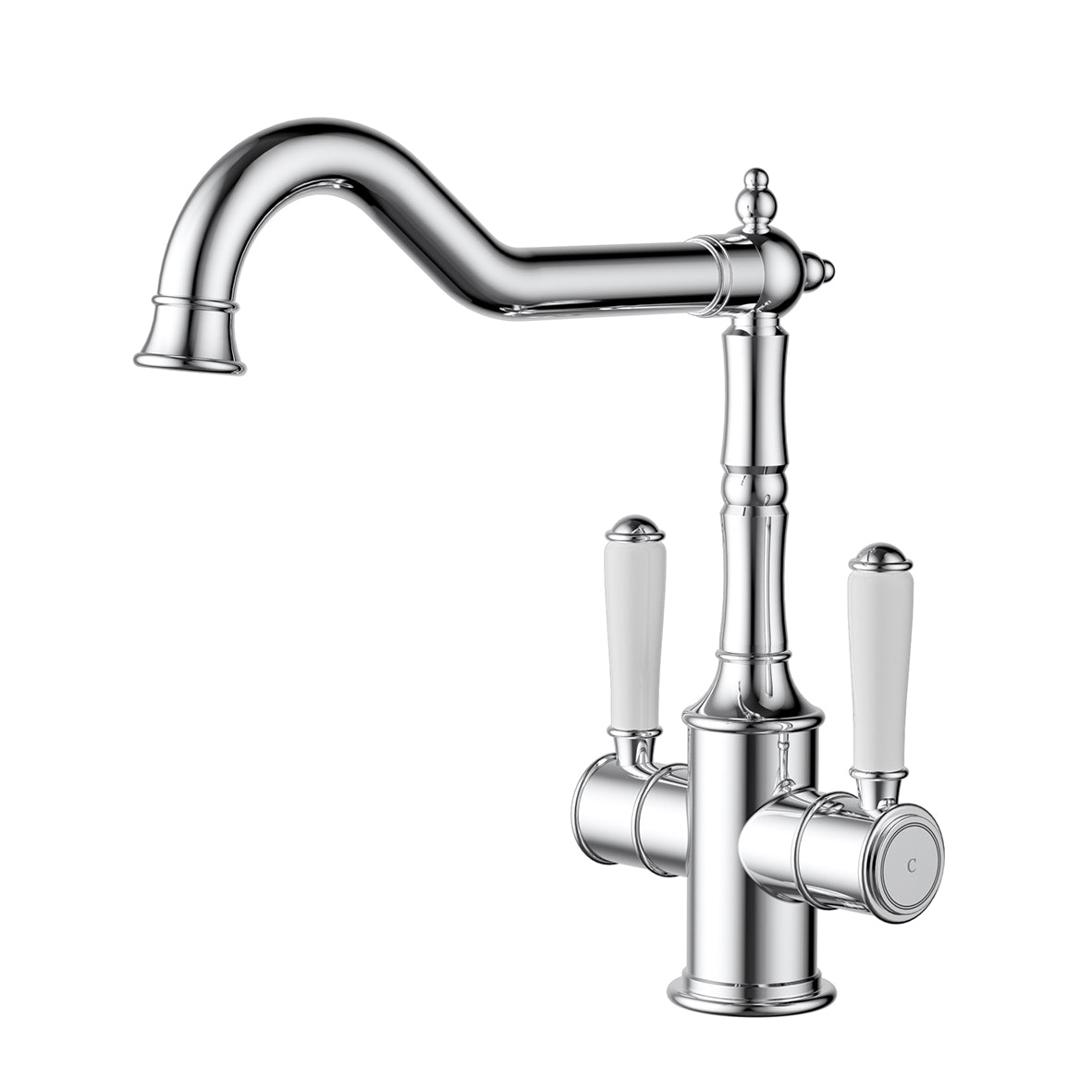 Clasico Sink Mixer Twin Handle / Ceramic Handle