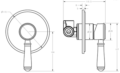 Clasico Wall Mixer